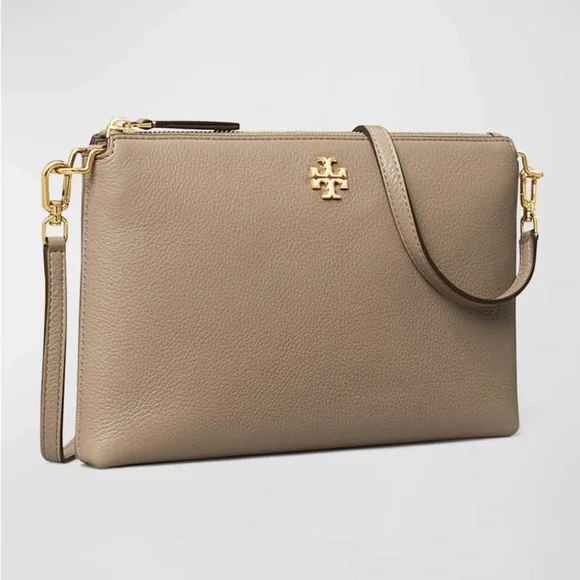 Tory Burch Kira Pebbled Leather Top-Zip Crossbody Bag - Picture 2 of 8